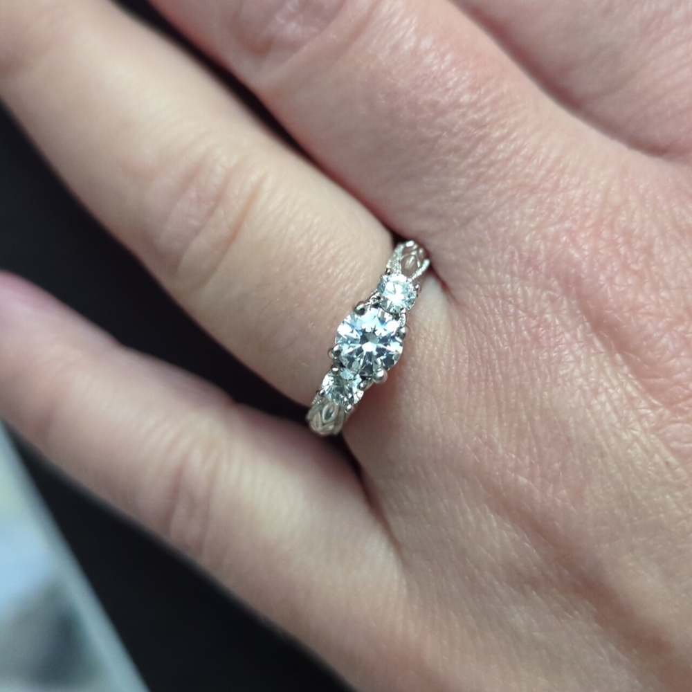 Women's 925 CZ stamped ring